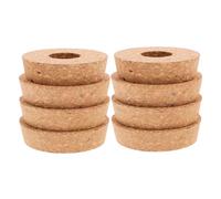 Gatuida 8 Pièces Bouchons Liège Naturel pour Vase Hydroponique Verre avec Trou Central Couvercles Respirants pour Propagation de Plantes Lot pour Jardinières Aquatiques