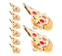 Gatuida 8 Pièces Broches Pizza Lot de Épingles Cartoon Ludiques pour Vêtements Sacs et Écharpes Accessoires Vintage pour Fêtes et Costumes