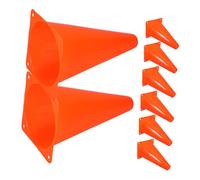 Gatuida 8 Pièces Cônes de Football Orange Cônes de Formation Plastique Base Antidérapante pour Entraînement de Athlètes et Sécurité de Stationnement Marqueurs Sportifs Polyvalents