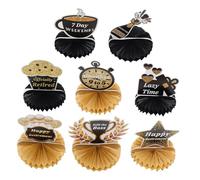 Gatuida 8 pièces Décor Nid Abeille Retraite Ornement et Créatif pour et Améliore Ambiance Joyeuse des Célébrations