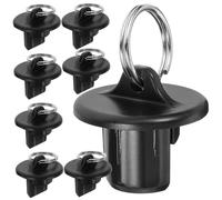 Gatuida 8 pièces Embouts de Tendeur pour Stores Enrouleurs Accessoires de Fixation Résistants Plastique Noir de Rechange pour Cordons Élastiques de Rideaux