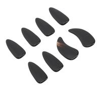 Gatuida 8 pièces Guzheng Nails Professional Finger Picks Ergonomic Curve Design For Adults And Beginners Natural Horn Material Fingertip Protection Covers For Guzheng Players