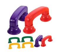 Gatuida 8 pièces Jouets Téléphone Plastique pour Tout Petits Téléphone Écoute Éducatif et Améliore la Reconnaissance des Couleurs Coordination Main Œil