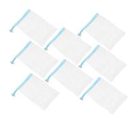 Gatuida 8 pièces Lot de Filets à Savon pour Visage avec Cordon Mousseur Doux pour Exfoliation Faciale Sac pour Économiser le Savon et Nettoyage