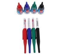 Gatuida 8 Pièces Marqueur Permanent pour Bois Pointe Allongée 32mm, Encre Étanche Rapide Séchage, Plastique Solide, pour Menuiserie et Surfaces Métalliques