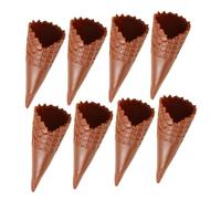 Gatuida 8 pièces Miniatures Cornets Glacés Simulés PVC pour Décoration DIY Accessoires Mignons et Durables