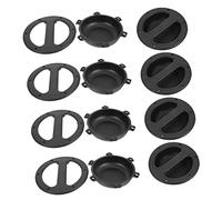 Gatuida 8 pièces Poignée Encastrée pour Enceinte Poignées Abs Résistantes et Légères Design Ergonomique Antichoc et Accessoires pour Haut Parleur de