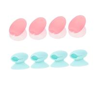 Gatuida 8 pièces Set de Protège Pinceaux à Silicone Semi Transparent Étanches avec Ventouse Portable et Poussière Protection Pratique pour Maquillage Voyage