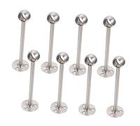 Gatuida 8 pièces Support Plafond Acier Inoxydable pour Tringle de Penderie et Rideau Fixation Solide et Résistante Bureau et Maison