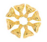 Gatuida 8 Pièces Zinc Alloy Jewelry Box Legs Retro Corner Protectors for Gift Boxes Furniture Craft Projects Easy Installation Stable Support