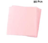 Gatuida 80 pièces Lot de Chiffons Microfibres Rose pour Nettoyage Lunettes Lentilles et Bijoux Traces Huiles et Poussières Portable et Doux pour Surfaces Sensibles