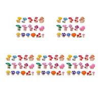 Gatuida 80 Pièces Mini Figurines de Champignons en Résine pour Décor | Style Vif, Léger et Combinable, pour Scènes de Bonsaï, Mousse, Maison de Poupée, Usage Gâteau Style Aléatoire
