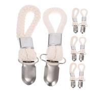 Gatuida 8pièces Clips À Serviettes Métal avec Corde Coton Tressé Porte-torchons pour Salle De Bain Et Cuisine Accroche-torchons Pratiques Et Élégants