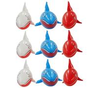 Gatuida 9 pièces Jouets Gonflables Requin Garçon Fille PVC Sécurité Piscine Fête Anniversaire Garçon Fille