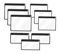 Gatuida 9 pièces Trousse à Crayons Transparente PVC Lot Capacité Résistante Aux Rayures Pratique pour Fournitures Scolaires et Voyage