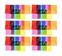 Gatuida 90 Feuilles de Cellophane Multicolores 10X10 CM - Papier D’Emballage Transparent et Coloré pour Loisirs Créatifs Emballage Présent Chic Film Translucide pour Décoration et