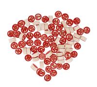 Gatuida 90 Pièces Échecs en Bois Rouge Numérotées 1 à 90 pour Jeux Logiques et Mathématiques Double Face pour Améliorer Les Compétences de Réflexion