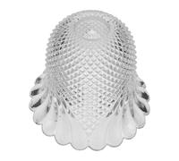 Gatuida Abat-jour en Verre Vintage Blanc de Fleur, Diffuseur de Lumière Uniforme Compatible Plafonnier, pour Dîner Intime ou Détente
