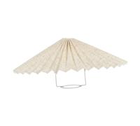 Gatuida Abat-jour Plissé Parapluie 31 Cm En Tissu Lin Coloris Beige, Compatible Douille E27, Luminaire D'intérieur Polyvalent Pour Lampe De Table Et Lampadaire, Cache-lampe Doux Et Décoratif