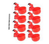 Gatuida Abreuvoir Automatique pour Poulets 1 Ensemble Distributeur d'eau Pratique pour Volailles Système de Nourriture et d'eau Compatible Pigeons et Cailles Facile à Remplir Connecter