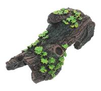 Gatuida Abri pour Reptiles et Poissons en Résine, Décoration D'aquarium Créative de Tronc d'arbre, Design Détachable pour Terrarium et Aquarium Sécurisé