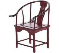 Gatuida Abs pour Décoration et Maquette Chaise Sculptée Traditionnelle Accessoire Délicat pour Maison de Poupée et Projet DIY Sable