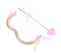 Gatuida Accessoire de Costume Cupidon Mini Arc et Flèches Rose Doré pour Cosplay Adulte Décoration Saint-Valentin et Soirée Masquée Présent Fête Romantique Accessoire Déguisement