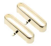 Gatuida Accessoires pour guitare : 2 pièces : caches de micro simple bobinage en laiton pour guitare électrique - cadre métallique ouvert, supports de protection de remplacement