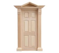 Gatuida Accessoires pour Maison de poupée : Mini-Porte en Bois Non Peinte pour Bricolage ; Meubles Miniatures à l'échelle 1/12 pour Maisons de poupées Modernes et Anciennes.