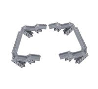 Gatuida Accessoires pour Train Miniature 2pcs Modèle de Pont Ferroviaire 1:87 en Abs Décoration Polyvalente pour Maquettes Ferroviaires et Décoration Intérieure