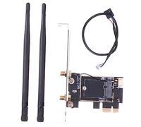 Gatuida Adaptateur Pcie WiFi pour Ordinateur Carte Réseau Ngff-ekey Accessoire Fiable Et Performant pour Améliorer La Connexion à Domicile