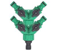 Gatuida Adaptateur répartiteur de Tuyau d'arrosage 2 pièces : raccords d'irrigation Goutte à Goutte en Y - connecteur de Tuyau d'eau à Connexion Rapide pour Une Distribution d'eau