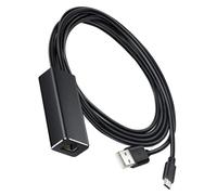 Gatuida Adaptateur Réseau Micro USB vers Rj45, Convertisseur Réseau Simple 100 Mbps, Compact Et Léger, Usage Domestique, Compatible TV Stick Et Projecteur, Couleur Noire
