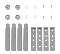 Gatuida Amortisseur de Meuble à Pression 4 Pièces, Loquet Poussoir en Abs Robuste, Système de Fermeture de Placard Magnétique, Ouverture Facile par Simple Pression, Adapté pour Armoires,