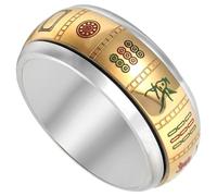 Gatuida Anneau De Métal Avec Pendentif Mahjong Pour Homme Bague De Doigt Décorative Et Confortable Adaptable