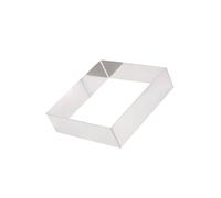 Gatuida Anneau Pâtisserie Carré Inox Moule Découpe Mousse Gâteau Réutilisable Surface Lisse Antiadhésive pour Pâtisserie Découpe Pâte Fruits et Fromage Outil Cuisson DIY