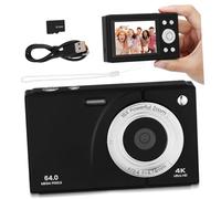 Gatuida Appareil Photo Numérique Vintage WiFi avec Zoom et Go Compact Point-and-Shoot pour Garçon Fille Ados et Vlogging Noir