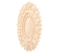 Gatuida Applique Sculpté Naturel Non Peint pour Décoration Meubles Portes Murs Ornement Mural Élégant pour Ameublement et Rénovation Intérieure