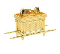Gatuida Arche De Décoration Religieuse en Métal Doré Taille Compacte 9,5x3,5x6 Cm en Alliage Ornement D'église Vintage Présent Religieux D'israël Décoration De Bureau