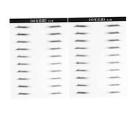 Gatuida Autocollant pour Sourcils 6D Lot de 2 Simulation de Sourcils pour Hommes Outils de Maquillage Pratiques Look Naturel
