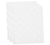Gatuida Autocollants en Résine pour Bijoux 25mm, 60 Transparentes, Faciles à Coller et Étanches, pour Vase ou Horloge, 3 Feuilles Pet