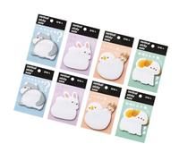 Gatuida Autocollants Mémo Animaux Adhésifs, Papier, Bureau Étude, 8 Livres | Notes Détachables, Forte Adhérence, Marquer L’essentiel, Écrire Vos Pensées, Style Adorable Simple