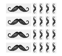 Gatuida Autocollants pour L'épilation des Poils Nez en Pp Noir, 100pcs, Protège la Cire Chaude, pour Décoration et DIY Moustache
