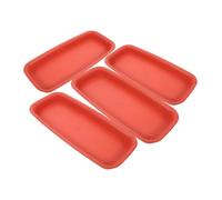 Gatuida Bac à Eau pour Pots De Fleurs Rectangle 4pcs Soucoupe pour Plantes D'intérieur Bacs Récupérateurs d'eau en Plastique Éviter Fuites Au Sol Design Élégant Et Minimaliste pour Jardinière