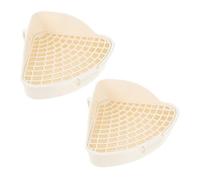 Gatuida Bac à Litière pour Cobaye Et Lapin en Plastique Réutilisable, Fond Filtrant Anti-Grains, Taille Mini, Toilettes pour Petits Animaux, Adapté pour Chinchillas Et Hamsters