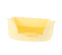 Gatuida Bac à Litière pour Lapin Furet Chinchilla Bac à Litière Angle Facile à Nettoyer Gestion des Déchets