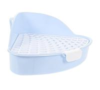 Gatuida Bac à Litière pour Lapin Plastique Antidérapant Toilette pour Petits Animaux avec Fond Maille Crochet Double Fixe et Adapté pour Cage de Lapin Cochon et Chinchilla