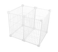 Gatuida Bac de Congélation Compartimenté 2 Cases 36X30X30 CM en Fil Métallique Résistant au Froid Fond Plein Transparent Panier de Rangement pour Congélateur Coffre la Cuisine et