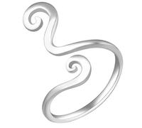 Gatuida Bague D'orteil Réglable Ouverte en Alliage Argenté Boho Féminine Bijou Pied Ajustable Taille Unique Style Ethnique