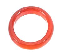 Gatuida Bague En Cornaline Naturelle Rouge Intérieure 17mm En Cristal Et Agate Pour Femme, Style Élégant, Pierre Naturelle, Bijou Polyvalent Pour Soirée, Club Et Carnaval